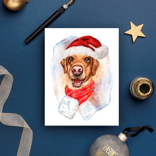 Labrador Kerstcadeaus voor hondenliefhebbers Feestdagenkaart