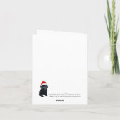 Labrador-kerstkaart M Feestdagen Kaart (Achterkant)