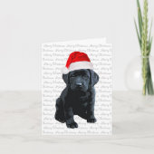 Labrador-kerstkaart M Feestdagen Kaart (Voorkant)