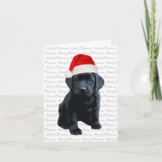 Labrador-kerstkaart M Feestdagen Kaart (Voorkant)