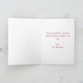 Labrador kerstkaart Yellow Labrador Feestdagen Kaart (Binnen)