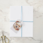 Labrador Kerstkrans Feestelijke Pup Cadeaulabel (Met Touw)
