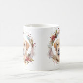 Labrador Kerstkrans Feestelijke Pup Koffiemok (Center)