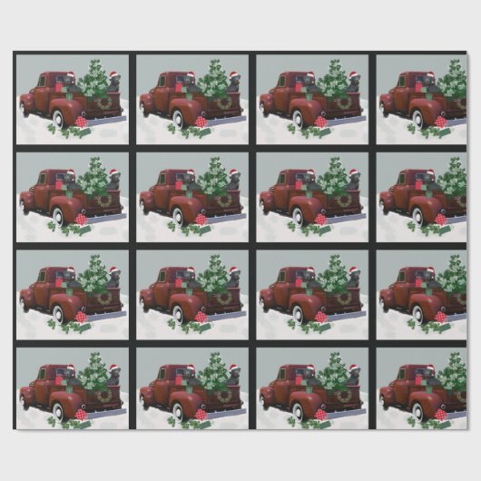 Labrador Kerstmis Cadeaupapier (Vlak)