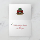 Labrador Kerstmis Cartoon Feestdagen Kaart (Binnen)