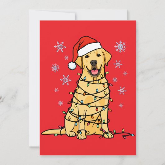 Labrador Kerstmis Feestdagenkaart (Voorkant)