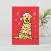 Labrador Kerstmis Feestdagenkaart (Staand voorkant)