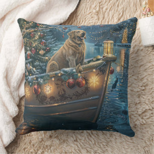 Labrador Kerstmis Feestelijke Reis Kussen