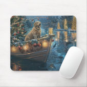 Labrador Kerstmis Feestelijke Reis Muismat (Met muis)