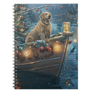 Labrador Kerstmis Feestelijke Reis Notitieboek