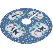 Labrador Kerstmis met Snowman Kerstboom Rok (Gekanteld)