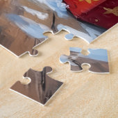 Labrador Kerstmis Onder De Boom Legpuzzel (Zijkant)