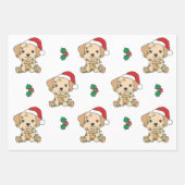 Labrador Kerstmis Winter Dieren Vakantie Hond Inpakpapier Vel (Voorkant 3)