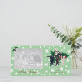 Labrador Kerstschilderij Fotokaarten Feestdagenkaart (Staand voorkant)