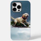 Labrador Kerstsneeuw winter Case-Mate iPhone Case (Achterkant)