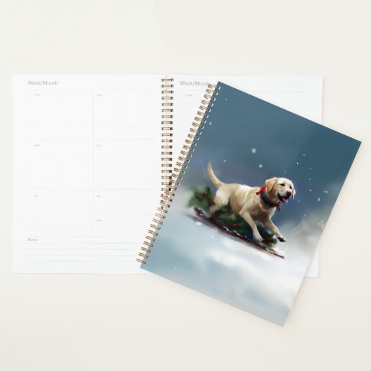 Labrador Kerstsneeuw winter Planner (Display)