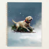 Labrador Kerstsneeuw winter Planner (Voorkant)