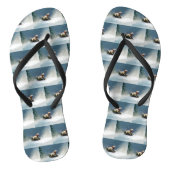 Labrador Kerstsneeuw winter Teenslippers (Voetbed)