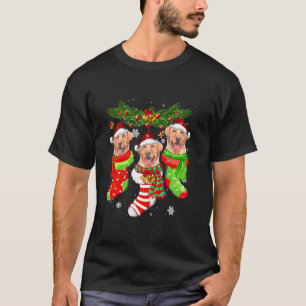 Labrador kerstsockets - Light Xmas Santa Hat T-shirt