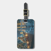 Labrador kerstvakantie bagagelabel (Voorkant verticaal)