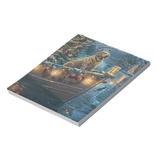 Labrador kerstvakantie notitieblok (Linkerzijde)