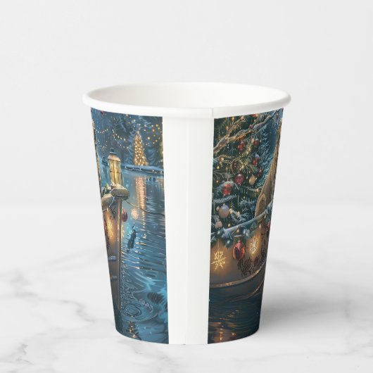 Labrador kerstvakantie papieren bekers (Rechts)