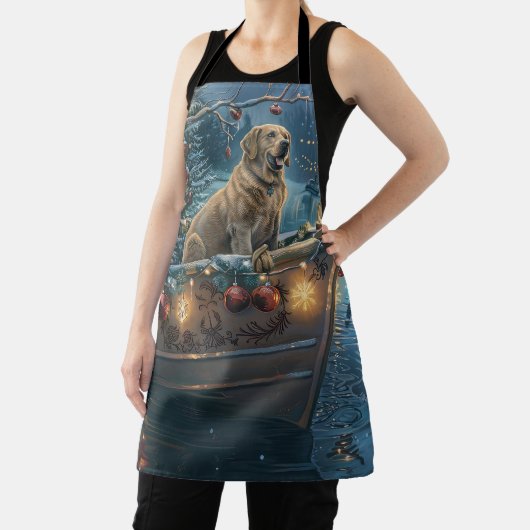 Labrador kerstvakantie schort (Insitu)