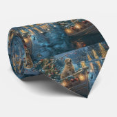 Labrador kerstvakantie stropdas (Opgerold)