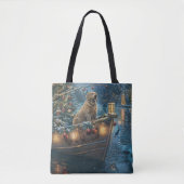 Labrador kerstvakantie tote bag (Voorkant)