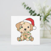 Labrador Kerstwinter Cute Dogs Holiday Card Feestdagenkaart (Staand voorkant)