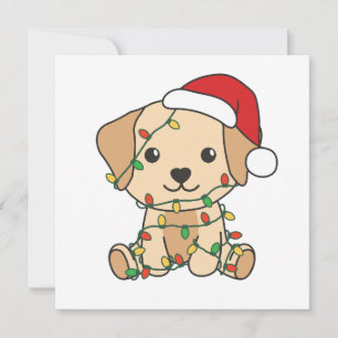 Labrador Kerstwinter Cute Dogs Holiday Card Feestdagenkaart