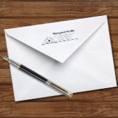 Labrador kijken naar uw retouradres zelfinktende stempel