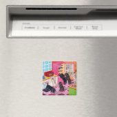 Labrador Kitchen Party Painting Magneet (Insitu (Vaatwasser))