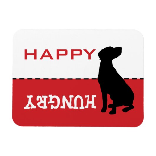 Labrador Lab Catahoula Feed Me Hungry Magnet Sign Magneet (Horizontaal)