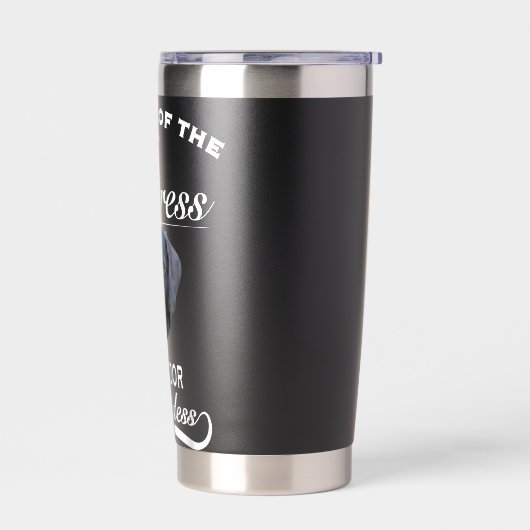 Labrador Labrador Dog Labrador Beware Mistress Geïsoleerde Drinkbeker (Links)