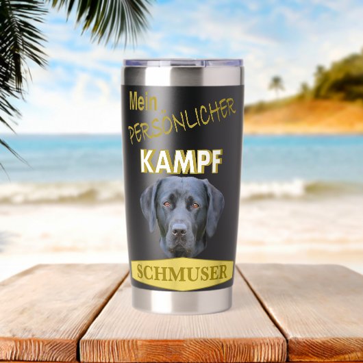 Labrador Labrador Dog Labrador Geïsoleerde Drinkbeker (Strand (Gedraaid)  )