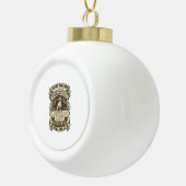 Labrador Lady Dog Crown Schild_1 Keramische Bal Ornament (Rechts)