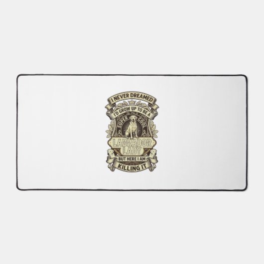 Labrador Lady Dog Crown Shield_1 Bureaumat (Voorkant)