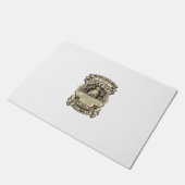 Labrador Lady Dog Crown Shield_1 Deurmat (Schuin)