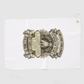 Labrador Lady Dog Crown Shield_1 Golfhanddoek (Horizontaal)