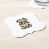 Labrador Lady Dog Crown Shield_1 Kartonnen Onderzetters (Gekanteld)