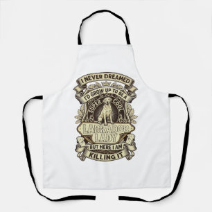 Labrador Lady Dog Crown Shield_1 Schort