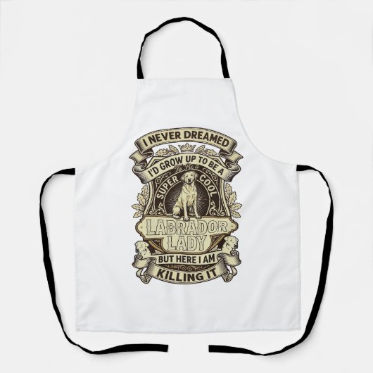 Labrador Lady Dog Crown Shield_1 Schort (Voorkant)