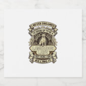 Labrador Lady Dog Crown Shield_1 Sparkling Wijnetiket (Enkel label)