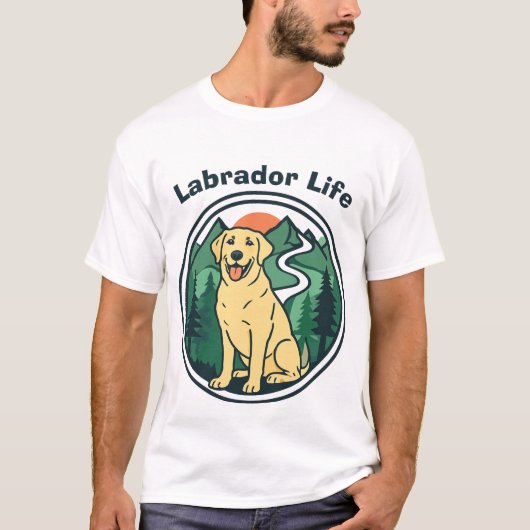 Labrador Levensavontuur T-shirt (Voorkant)