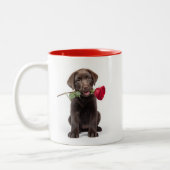 Labrador Liefde Tweekleurige Koffiemok (Links)