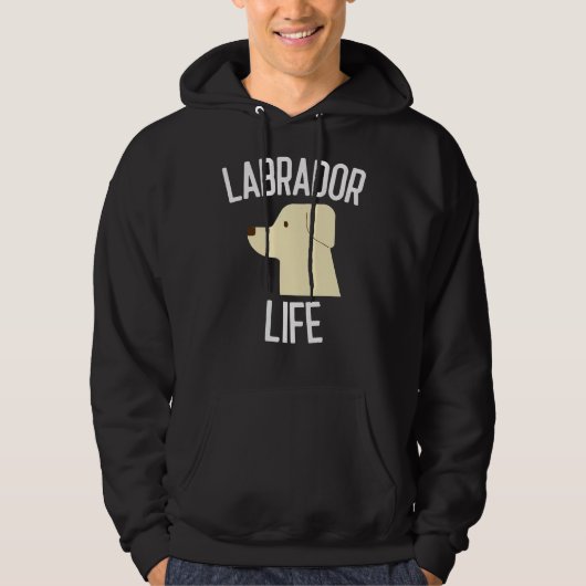 Labrador Life Dog Hoodie (Voorkant)