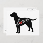 Labrador Love Briefkaart (Voorkant / Achterkant)