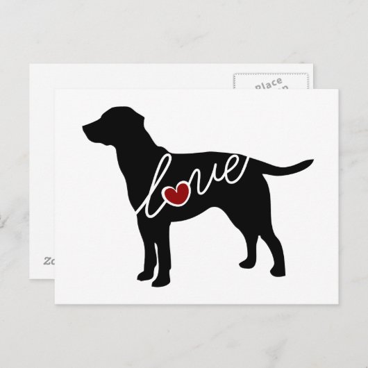 Labrador Love Briefkaart (Voorkant / Achterkant)