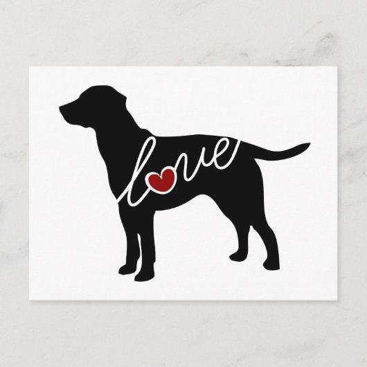 Labrador Love Briefkaart (Voorkant)